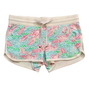 Lilly Pulitzer Shorts Womens Small Multi Chrissy Pop Up Lobstah Roll Lobster